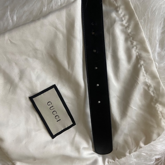 GG MARMONT LEATHER BELT WITH SHINY BUCKLE main image 4